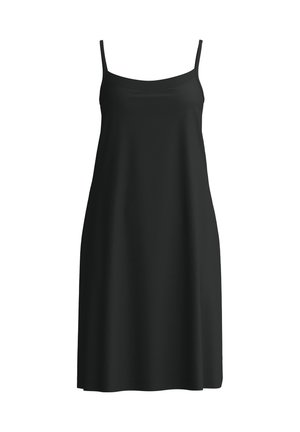 Calida, BALANCING DREAMS NACHTHEMD MIT SPAGHETTITRÄGERN, LÄNGE 95 CM - Nightie - schwarz