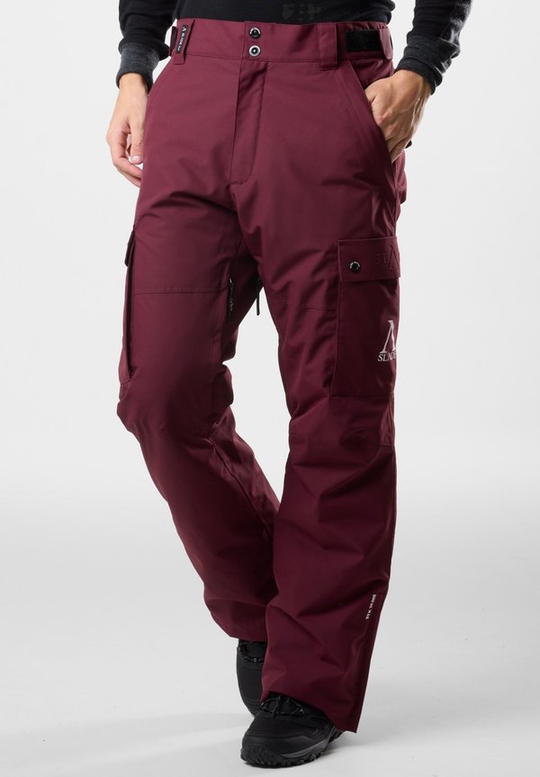 WHISTLER SHELL - Skihose - burgundy