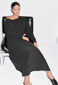 Massimo Dutti LONG FLARED - Maxirok - grey