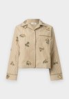 SHIRT WITH ALL OVER - Риза с копчета - khaki