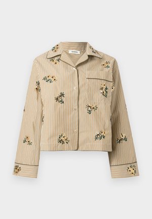 SHIRT WITH ALL OVER - Overhemdblouse - khaki