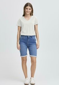 Fransa SHOULDER VTEE  - Základné tričko - blanc de blanc