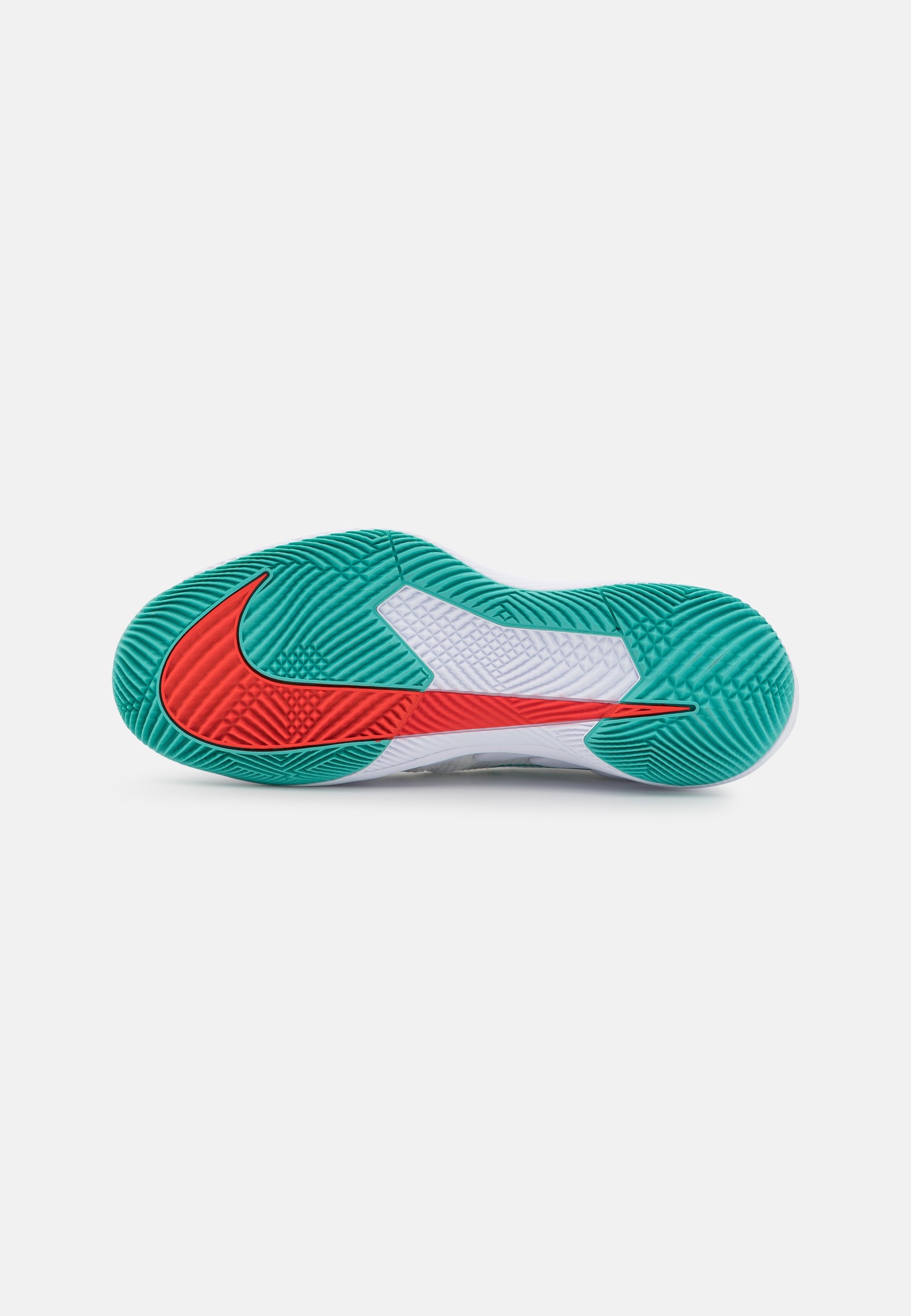 Nike Performance COURT AIR ZOOM VAPOR PRO - Multicourt Tennisschuh -  white/washed teal/habanero red/weiß - Zalando.de