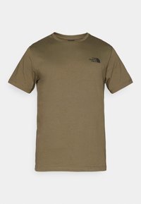 BOX EDGE OF LIGHT INFILL TEE - Print T-shirt - new taupe green/black
