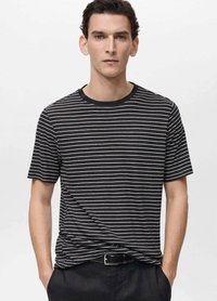 Mango - T-shirt con stampa - black Immagine in miniatura 1