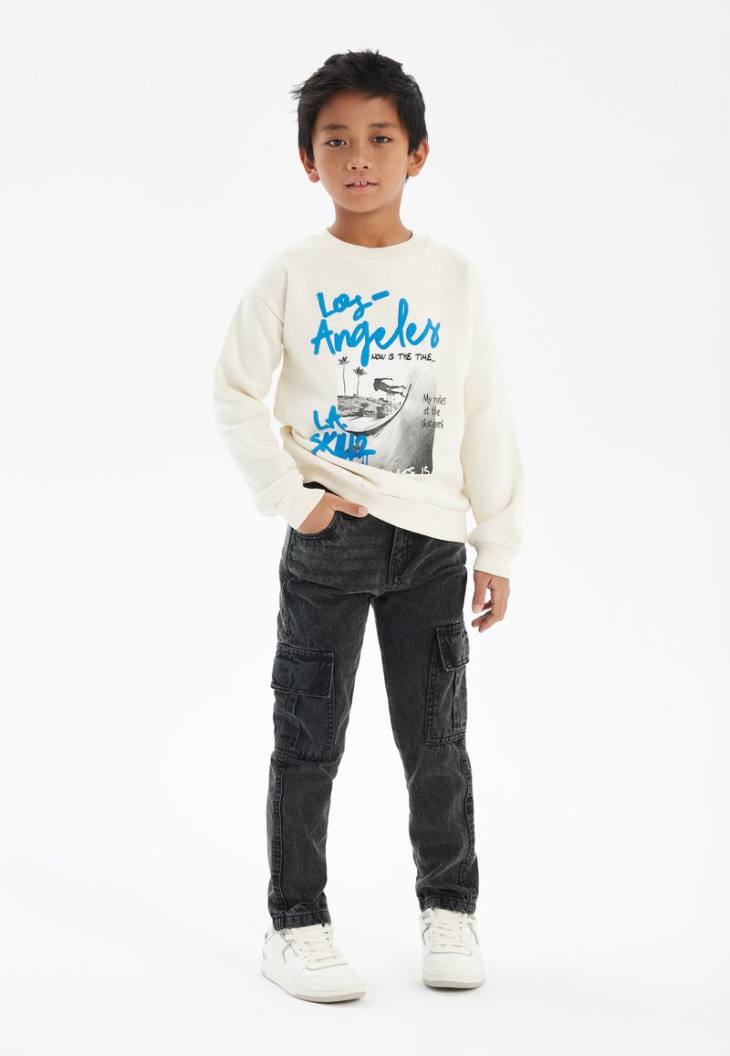 MINOTI GRAPHIC CREW NECK - Melegítőfelső - stone
