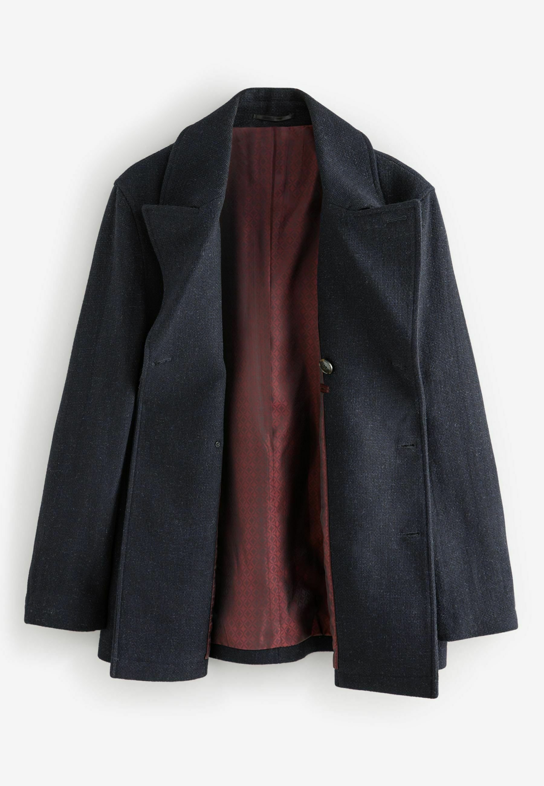 Next REGULAR FIT - SIGNATURE PEA - Classic coat - navy blue/blue