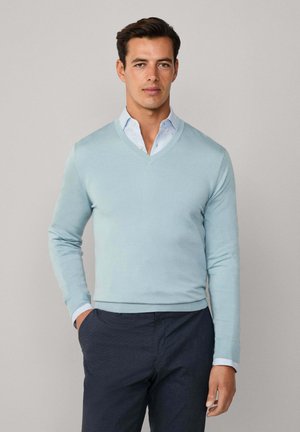 Strickpullover - lagoon blue