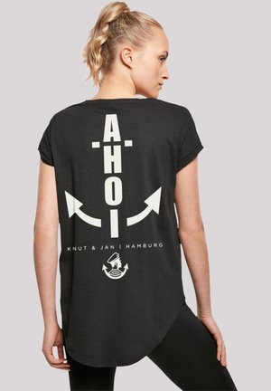 AHOI ANKER KNUT JAN HAMBURG - Print T-shirt - schwarz