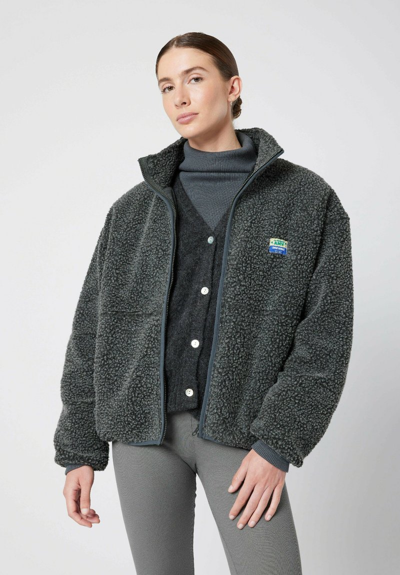 American Vintage - HOKTOWN - Fleece jacket - anthracite chine, Enlarge
