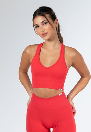 Smilodox AMAZE PRO RACERBACK BH - Brassières de sport à maintien normal - rot