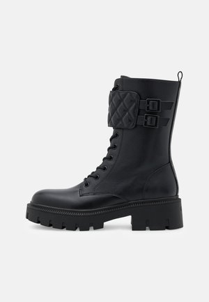 SERY - Stivaletti stringati - black
