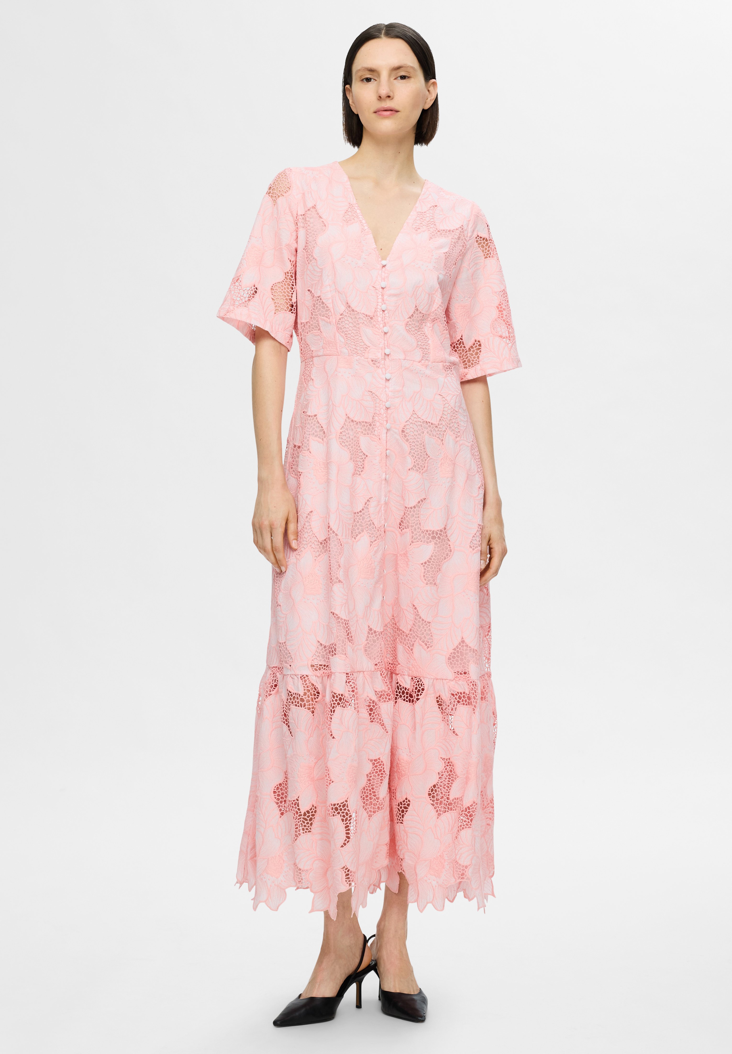 Selected Femme SLFNEMI 2/4 SLEEVES - Maxi dress - cradle