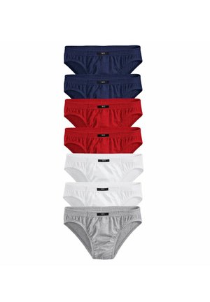 7 PACK - Slip - marine rot weiß grau meliert