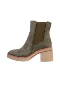 Divine Factory Bottines à plateau - kaki