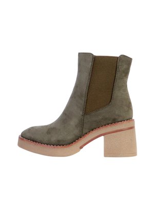 Bottines à plateau - kaki