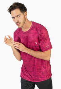 Spyder SHORT SLEEVE - Camiseta deportiva - burgundy