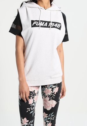 T-shirt con stampa - mottled grey