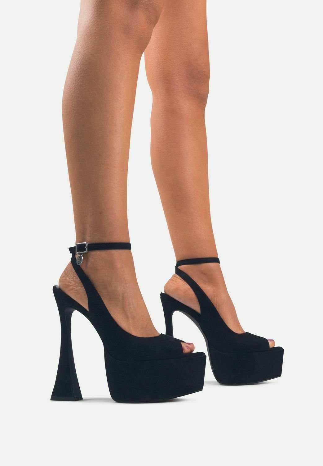 Sandalo Nero Giardini Plateau Sandali Tacco Largo Nero Enposh A