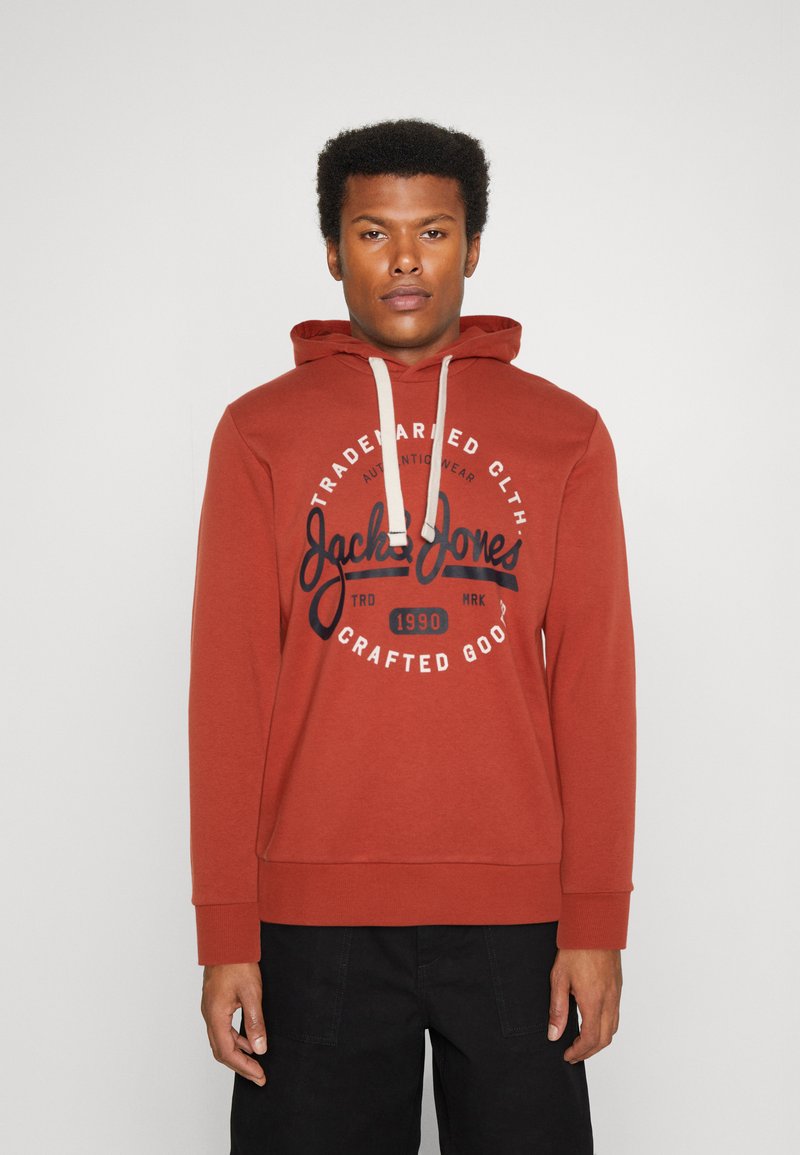 Felpa Con Cappuccio E Zip Con Logo | Grigio Scuro | Jack & Jones - Foto 3