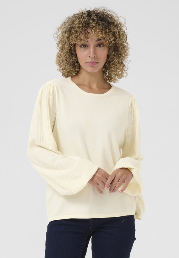 CRDELA KNIT - Strickpullover - eggnog