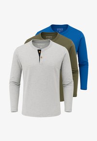 Ej vald, blue olive light grey melange