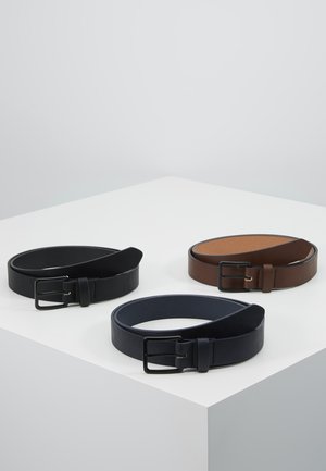 3 PACK - Belt - dark blue/black/brown
