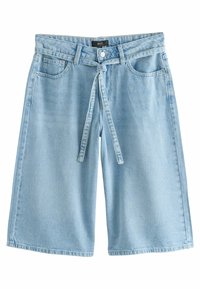 Next REGULAR FIT - TIE WAIST  - Džinsiniai šortai - bleach