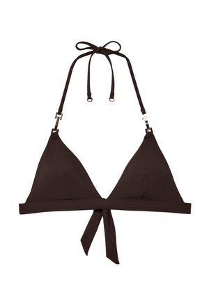 Reiss, REGULAR FIT RIAH HALTER NECK - Vrchný diel bikín - chocolate