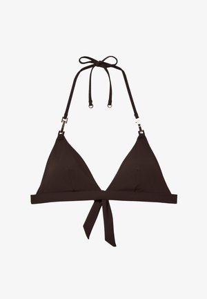 Reiss, REGULAR FIT RIAH HALTER NECK - Vrchný diel bikín - chocolate