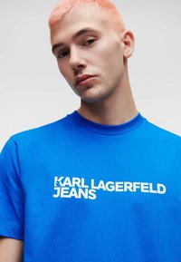 Karl Lagerfeld Jeans LOGO - Marškinėliai su spaudiniu - klj blue