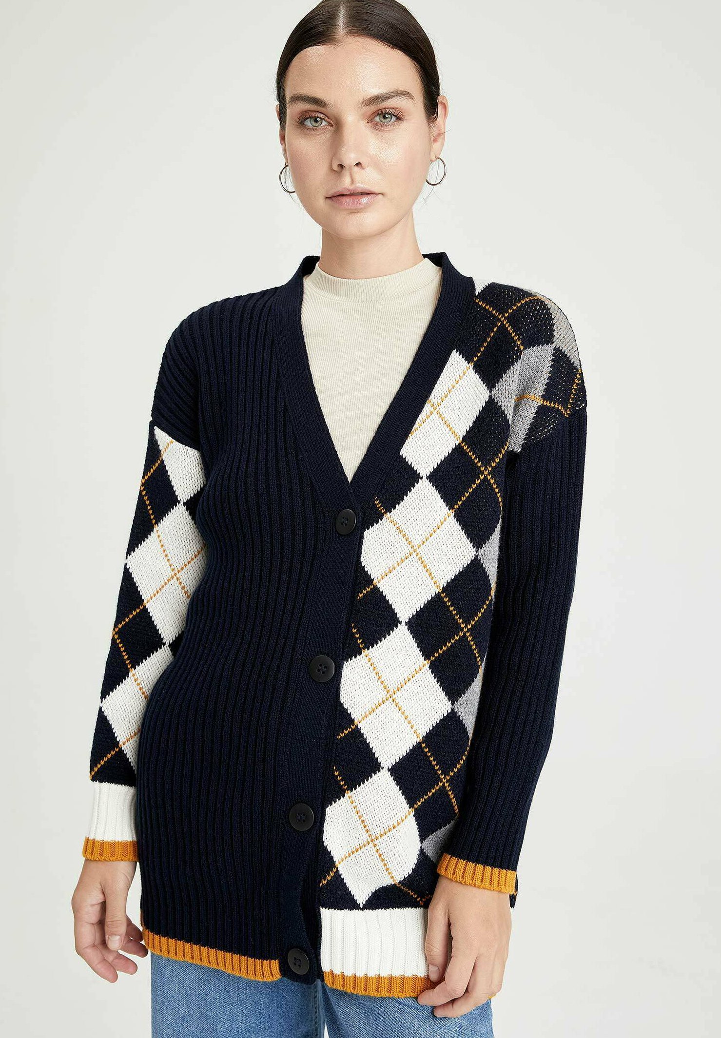 DeFacto FITTED - Cardigan - navy/dark 