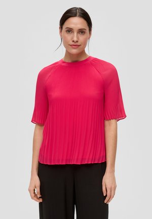 MIT RAFFUNG - Bluse - pink
