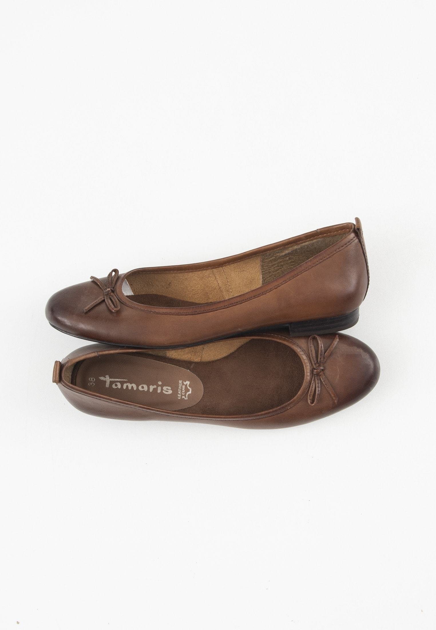 Tamaris Ballerina's - brown/bruin - (Pre-owned) - Zalando.nl