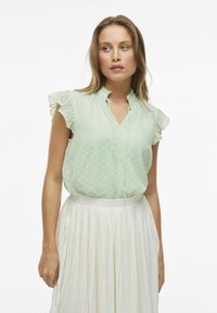 VILA VIEDEE V NECK  - Blus - silt green