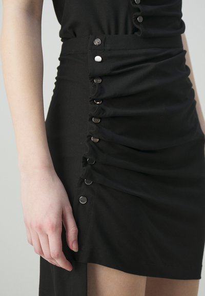 Rabanne EXCLUSIVE DRAPE PRESSION JUPE - Omslagsskjørt - black
