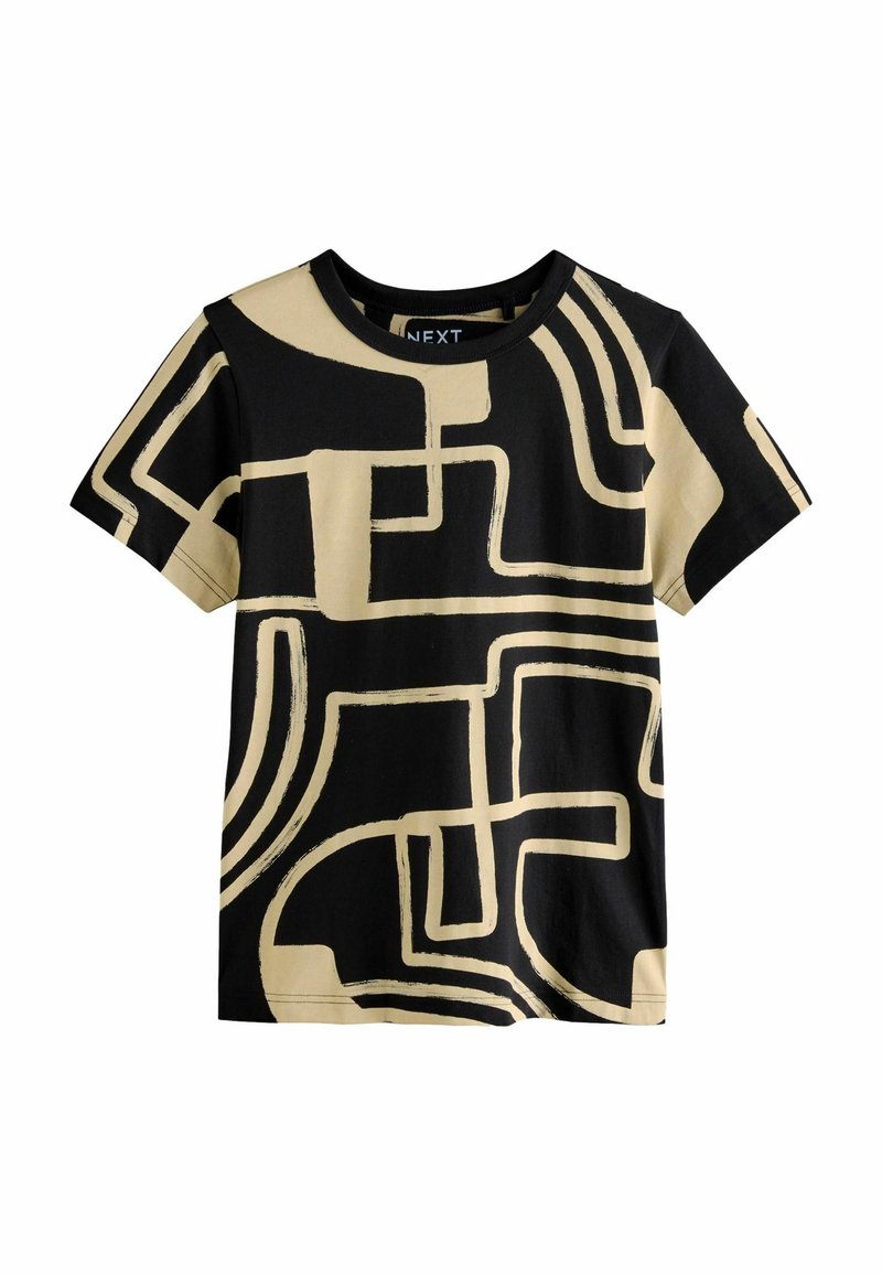 Next Printtipaita - monochrome swirl print