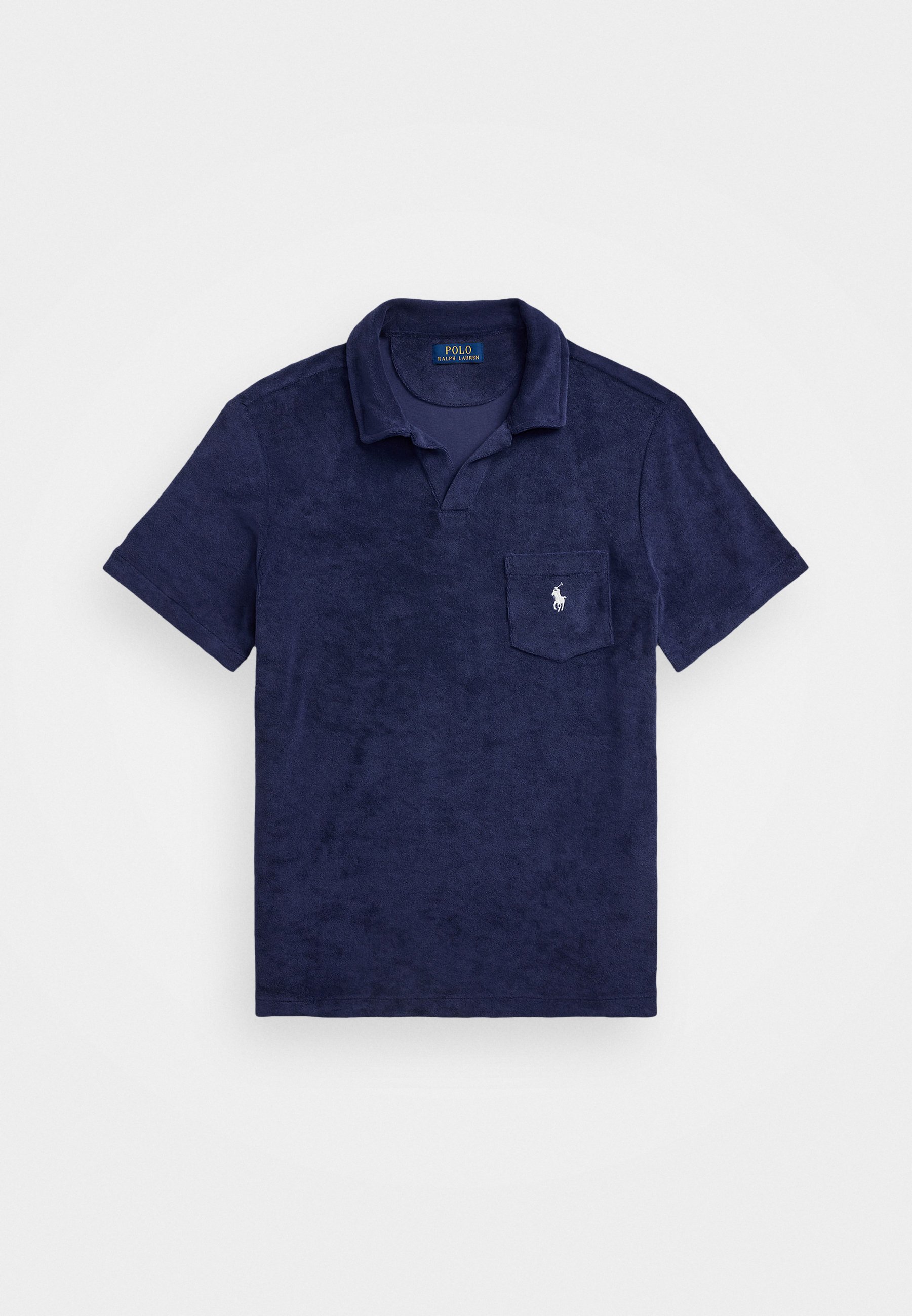 Polo Ralph Lauren TERRY CAMP SHIRT - Shirt - newport navy