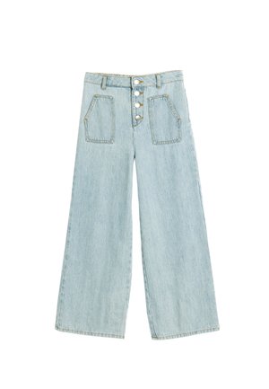 Vaqueros rectos - light-blue denim