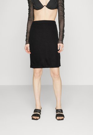 Vero Moda VMRICAELLA PENCIL SLIT SKIRT - Pliiatsseelik - black