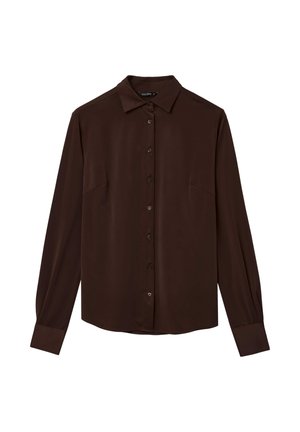 UNITA - Button-down blouse - marrone scuro
