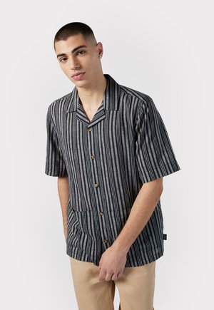 STRIPE - Vapaa-ajan kauluspaita - black