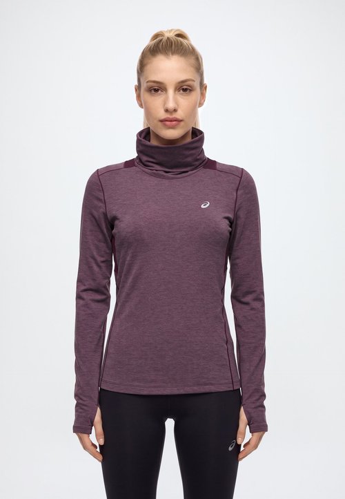 ASICS NAGINO RUN WINTER - Long sleeved top - dark aubergine — foto 2
