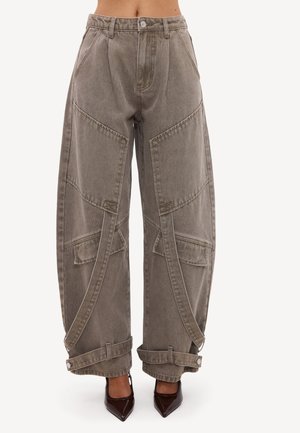 LOAVIES, JUST IN TIME - Coupe large - beige   denim