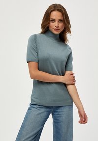 Minus MILIMA ROLL NECK KNIT - Základné tričko - blue zen melange