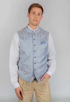 SILVANO - Suit waistcoat - rauchblau