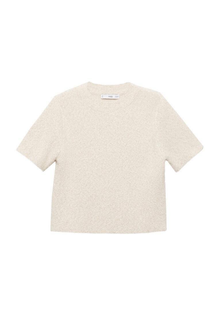 Mango T-shirt basic crème