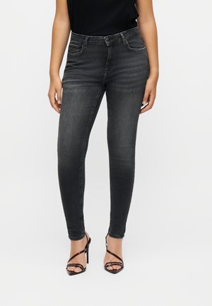 ONLY Carmakoma, Skinny fit CARWILLY Mid waist - Uske traperice - washed black