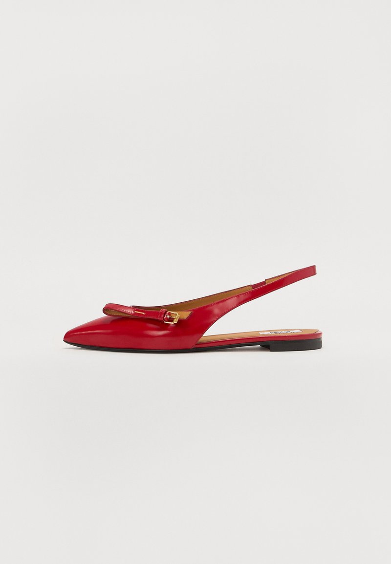 MOSCHINO Μπαλαρίνες με λουράκι στον αστράγαλο - rosso