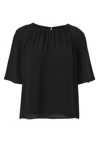 s.Oliver BLACK LABEL MET PLOOITJES - Blouse - schwarz